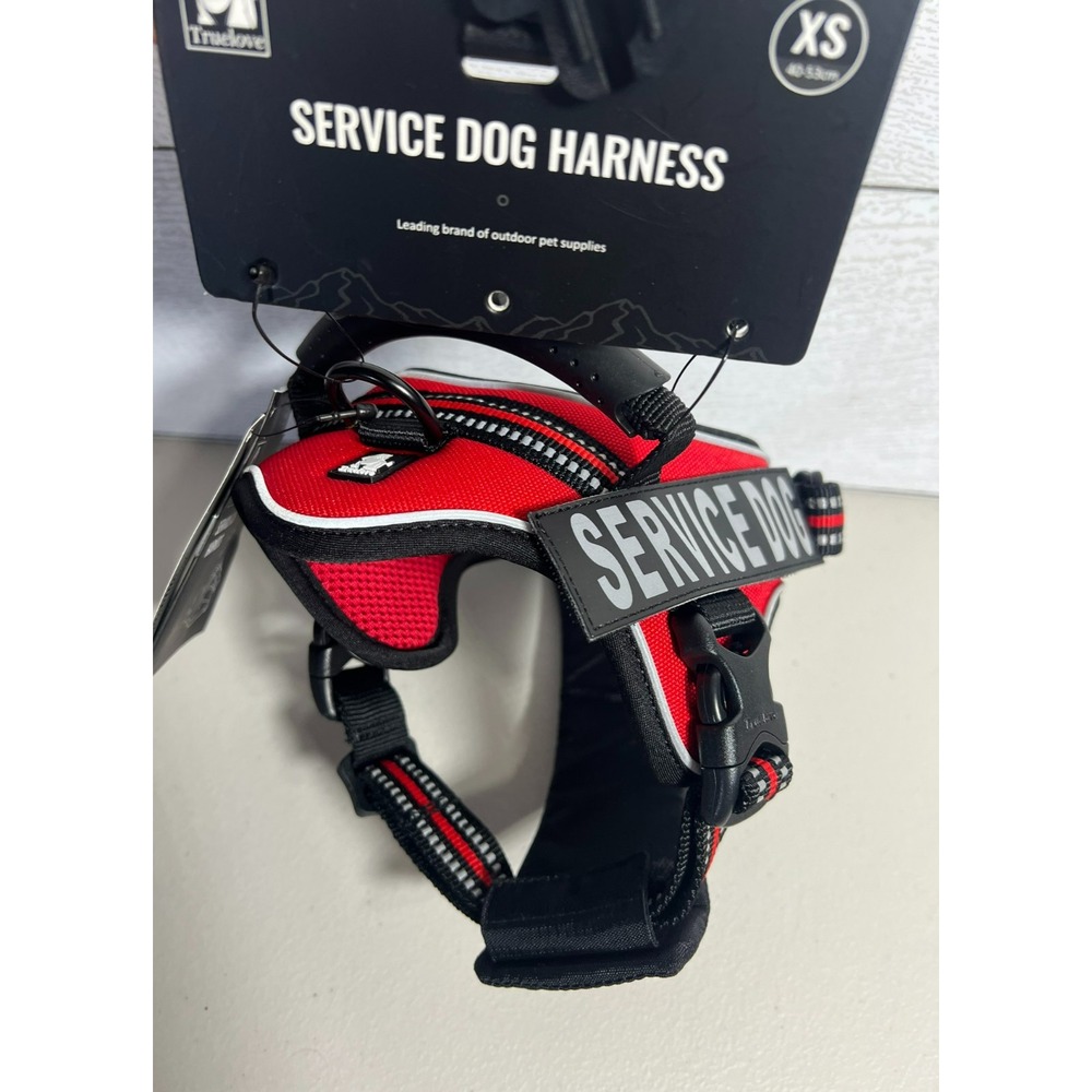 Truelove Dog Harness XS Red Service Dog Vest No Pull Reflective Mesh New